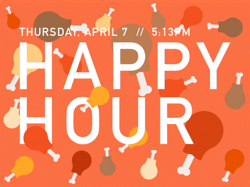 Happy Hour Dos animated animated gif animation gif happy hour invite simple wings