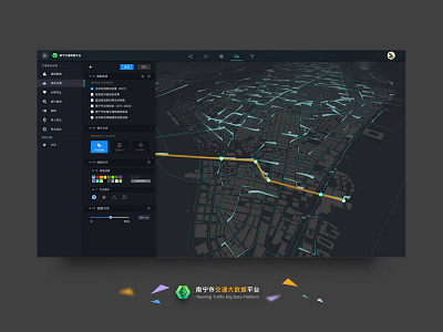 Big data interface gis interface map transport