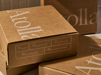 Atolla Skincare Packaging atolla cardboard packaging design skincare sustainable