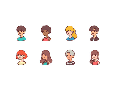 People avatar avatar character design graphic design icons