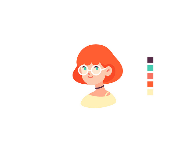 Female Avatar by Victoruler on Dribbble