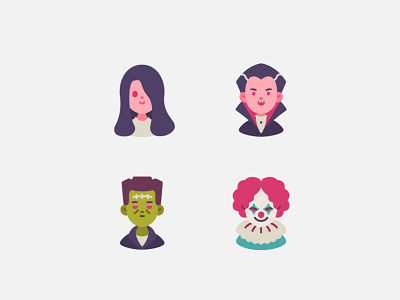 Halloween Gangster avatar branding character character design design fashion graphic design icons illustration vector