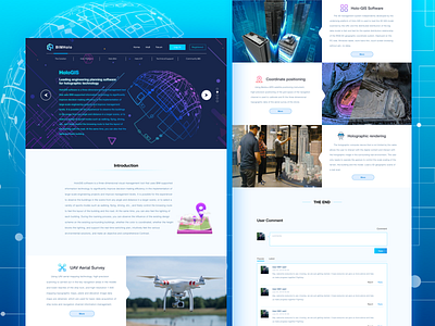 BIMholo Holographic Technology Platform Product Page02 design hololens icons illustration interactive interface mixed particle product reality ue ui ui design ux visualization web