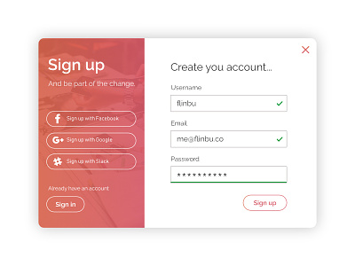 Sign Up Form (#DailyUI #001)