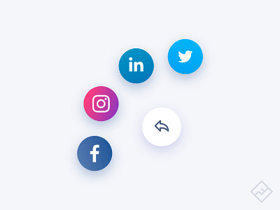 Daily UI Challenge #010: Social share concept dailyui social share ui ui challenge ui design ux ux design vector web design