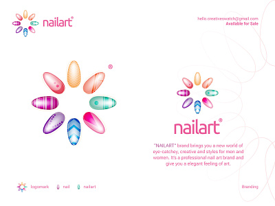 Nailart | Brand Identity Design | Nail Art Brand brand identity branding corporate identity cosmetic creative logo design elegant eye catchy logo graphic design logo luxury modern nail nailart vector