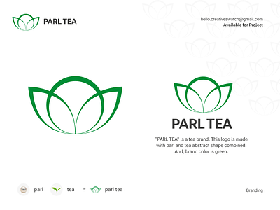 Parl Tea | Brand Identity Design | Tea Brand