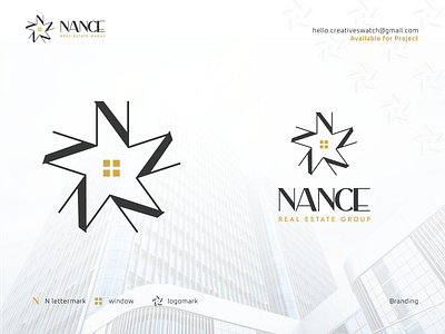 Nance | Brand Identity Design | Real Estate Brand brand identity branding corporate identity creative logo design eye catchy logo graphic design home logo house logo logo modern logo real estate real estate company vector