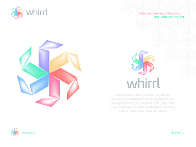 Whirrl | Brand Identity Design | IT Brand