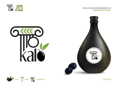 Kalo | Brand Identity Design | Olive Oil Brand brand identity branding corporate identity creative logo design eye catchy logo graphic design logo oil oil brand olive brand olive oil brand