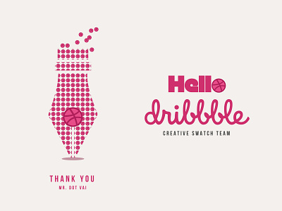 Hello, dribbble ! design hello dribbble logo