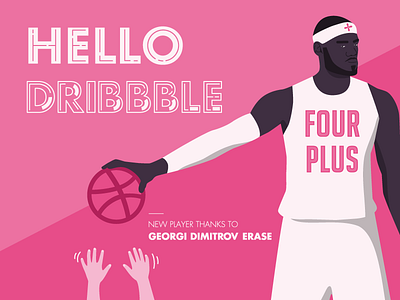 Hello Dribbble first shot hello dribbble new player