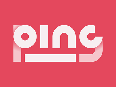 Ping - Thirty Logos Challenge #4 branding logo minimal ping thirty logos vector