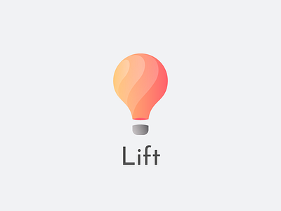 Lift: A Hot Air Balloon Company balloon branding dailylogochallenge flat logo minimal startup vector