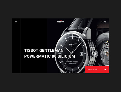 TISSOT. Promo page video promo redesign shop store ui ux video watch web