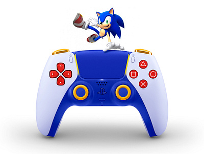 New concept designs for the DualSense PS5. Sonic blue concept design dualsense dualshock gamepad games playstation5 ps5 sega sonic sonic the hedgehog sony