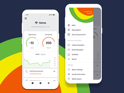 Wi-Fi heatmap - mobile application by Nick Chukreev on Dribbble