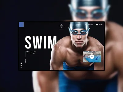 5 element. Landing for swim body fitness five gym health landing landingpage man pool sport sport club swim swimmer website