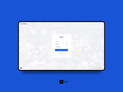 FDC - CRM for trading platform. admin blockchain coin crm crypto dashboard exchange interface login material sketch ui ux web