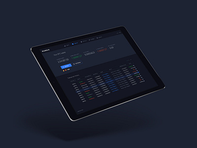 Margix blockchain coin crypto dashboard exchange interface ipad ui ux wallet web