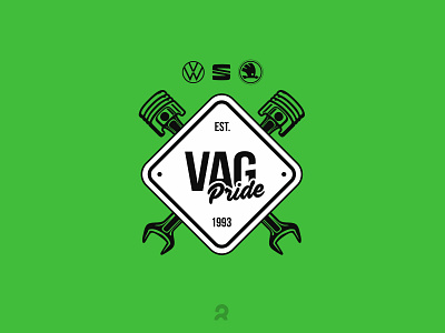 VAG Pride auto emblem green key logo logo design logotype moto piston seattle skoda vag vw