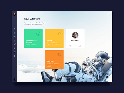 Corporate dashboard. Comfort admon call comfort dashboard interface petition ui ux