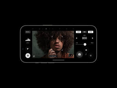 Camera app concept app black camera clean interface minimal ui
