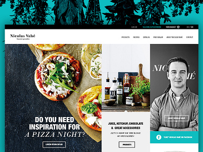 Nicolas Vahe food split screen ui ux