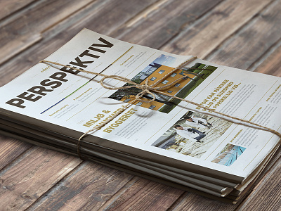 Perspektiv art direction branding newspaper