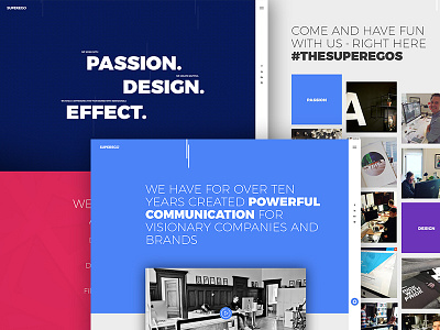 Superego advertising agency ui ux website