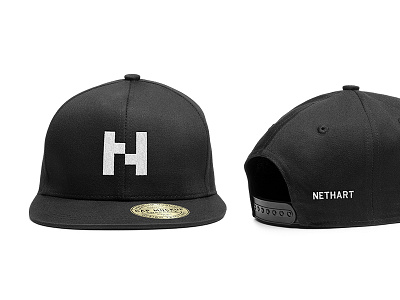 Nethart caps black branding caps clothes white