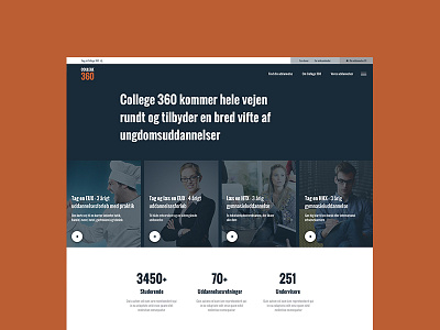 College website ui ux website