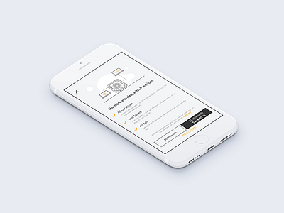 Paywall screen app mockup paywall security ui