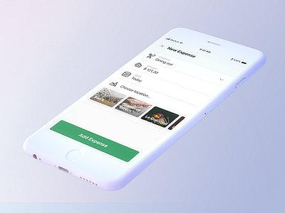 Expense tracker app app expense layout mockup spend tracker ui