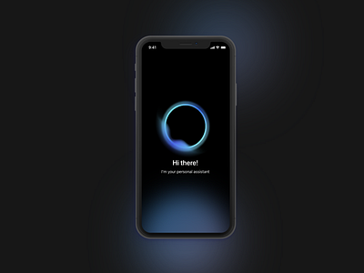 Virtual Assistant | App app assistant circle design graphic layout mockup ui virtual assistant