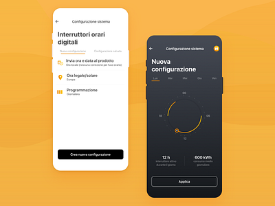 Energy Consumption app configurator consumption design digital energy experience graphic hour layout mockup settings settings ui ui