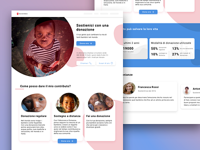 Save the children concept design graphic layout mockup ui web website