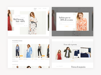 Landing Page concept design dresser fashion graphic landingpage layout mockup ui web web design website