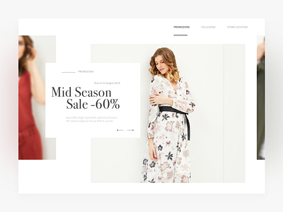 Landing Page - Carousel carousel concept design fashion graphic landingpage layout mockup ui web website