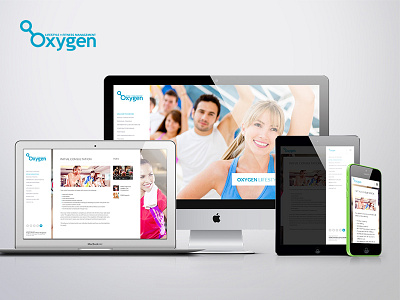 Oxygen Fitness fitness lifestyle ui web design website