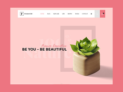 Franco Cosmetics blue cosmetics ecommerce pink template wip wordpress