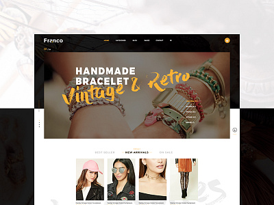 Franco Accessories accessories ecommerce fashion franco shop themeforest ui web