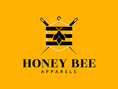 Honey Bee Apparels apparel logo graphic design logo minimal