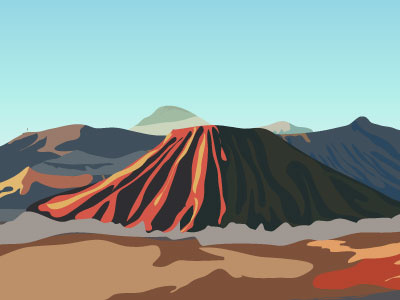 Volcano game hill mountain volcano