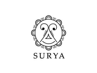 Surya embroidery handicraft india logo rural sun village