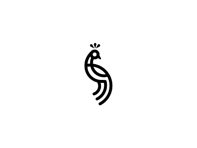 Peacock Logo (SOLD) bird brand branding icon logo logodesign logolounge logolounge13 mark peacock