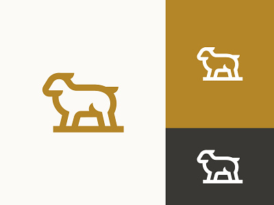Lamb logo (SOLD) animal branding design goat icon illustration lamb logo logodesign mark meat sheep