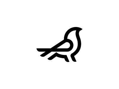 Bird Logo animal bird bird logo bird logodesign blackbird bold branding logo logodesign minimal strong