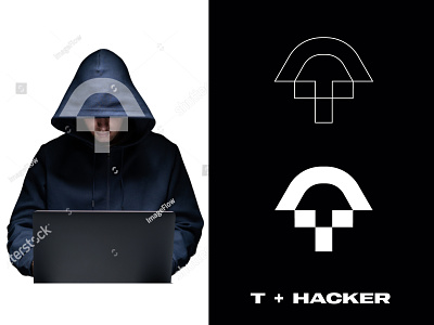 Hacker concept logo