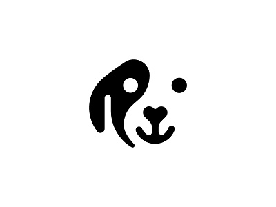 Dog Love (For sale) branding care dog for for sale unused buy logo love minimal negative space pet support white space